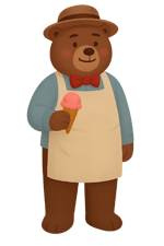 คุณลุงหมีเจ้าของร้าน